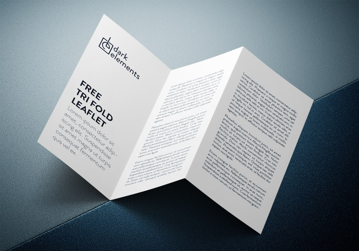 stylish tri fold brochure mockup mockup templates three fold flyer templates free