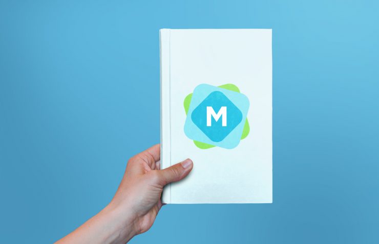 Free Hardcover Book In A Hand Mockup Use Include PSD