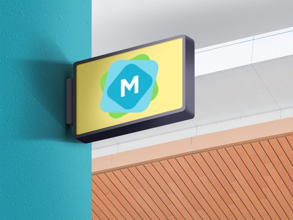 Square Street Billboards Mockup - Mockup Templates